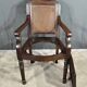 Hairdresser's armchair in solid beech, Louis-Philippe style - Early 20th century