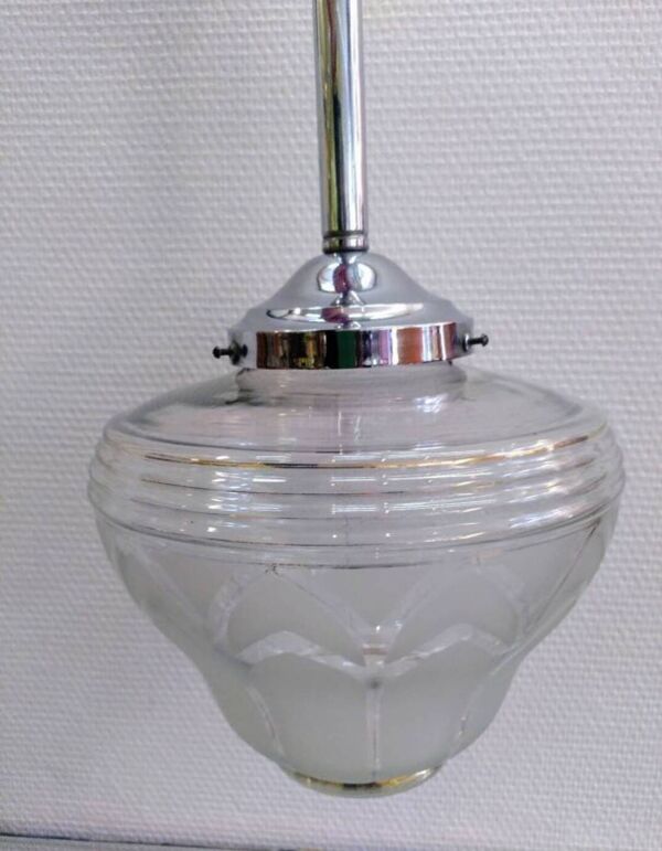 Lustre globe Art Deco