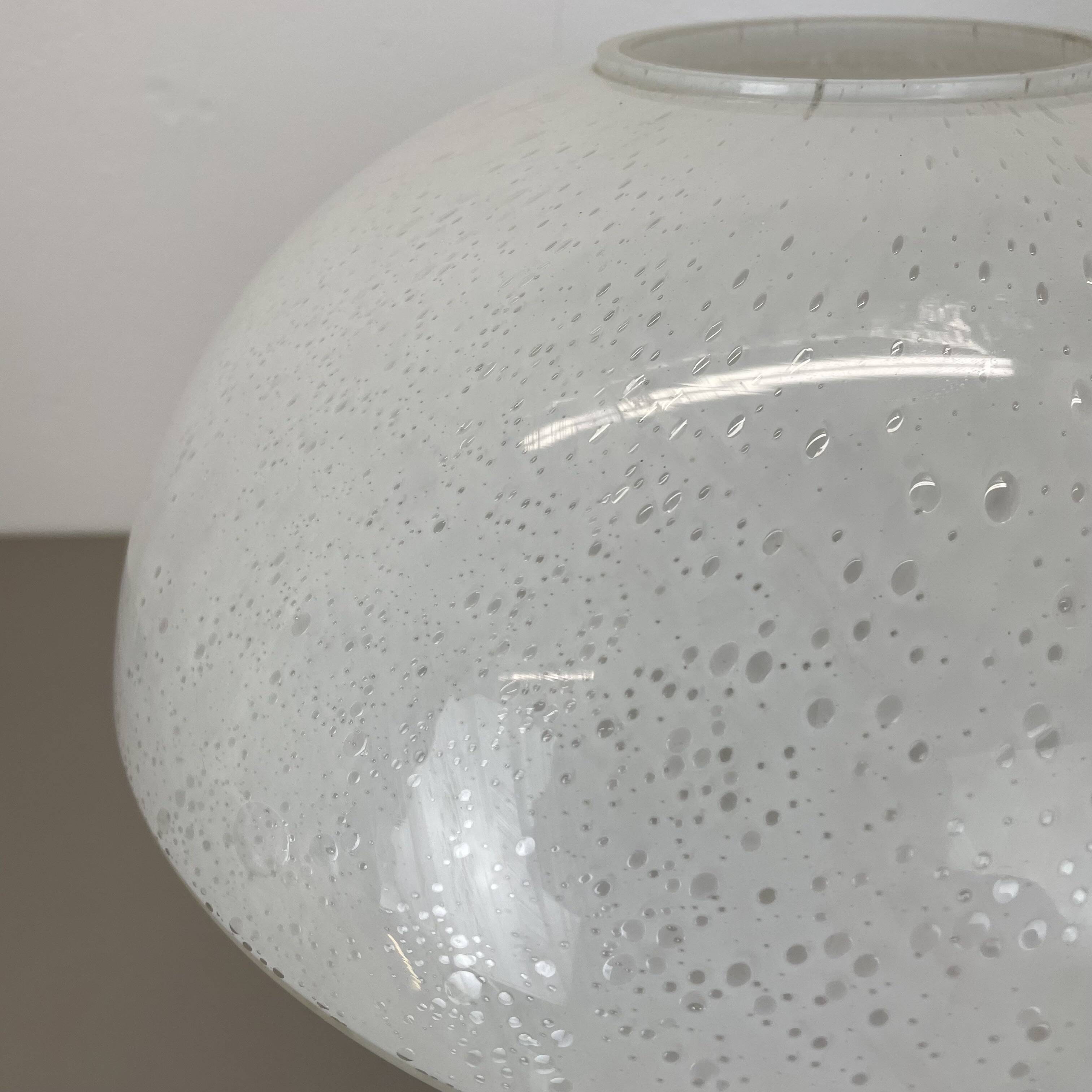 Large 36cm ufo glass table light made by glashütte limburg, germany, 1970s