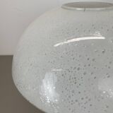 Grande lampe de table en verre ufo de 36 cm fabriquée par glashütte limburg, allemagne, années 1970