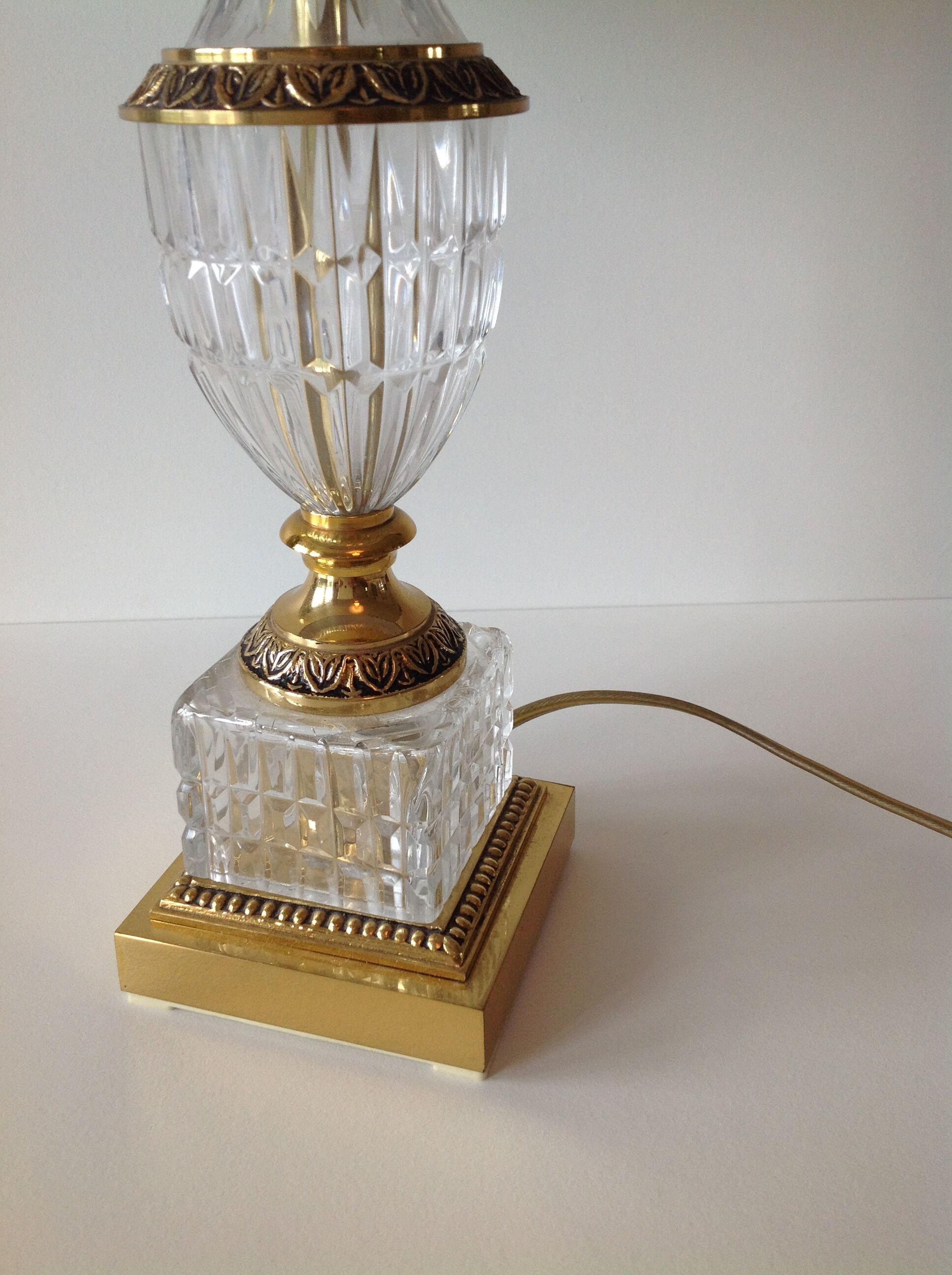 Lamp art deco crystal