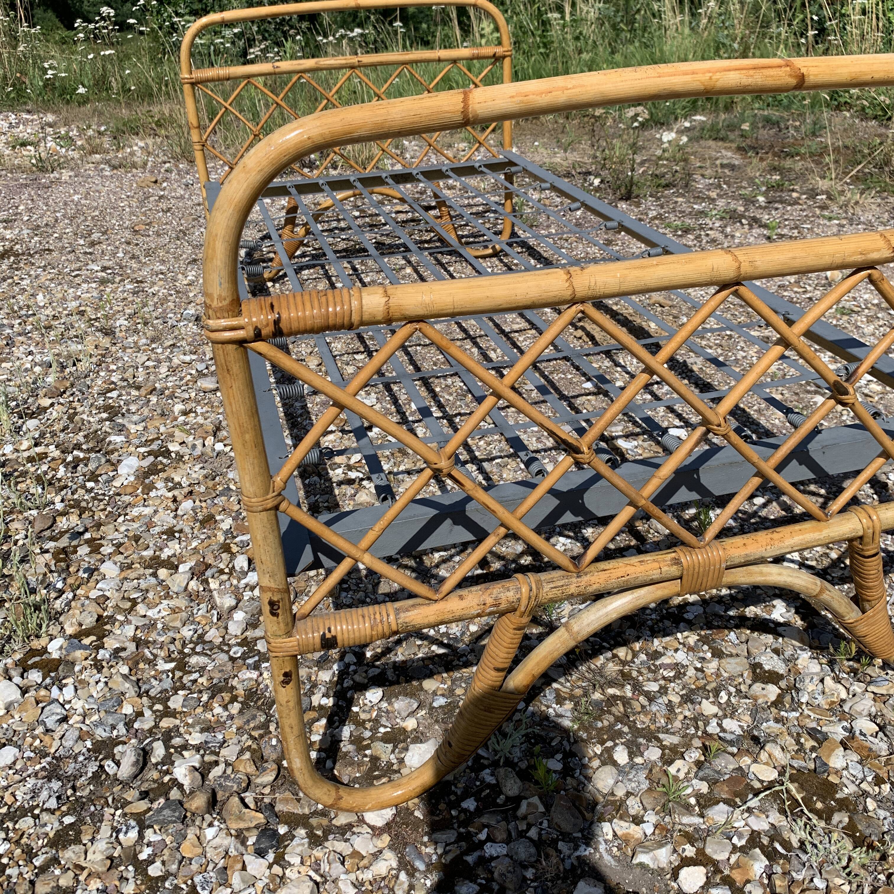Vintage bamboo children's bed