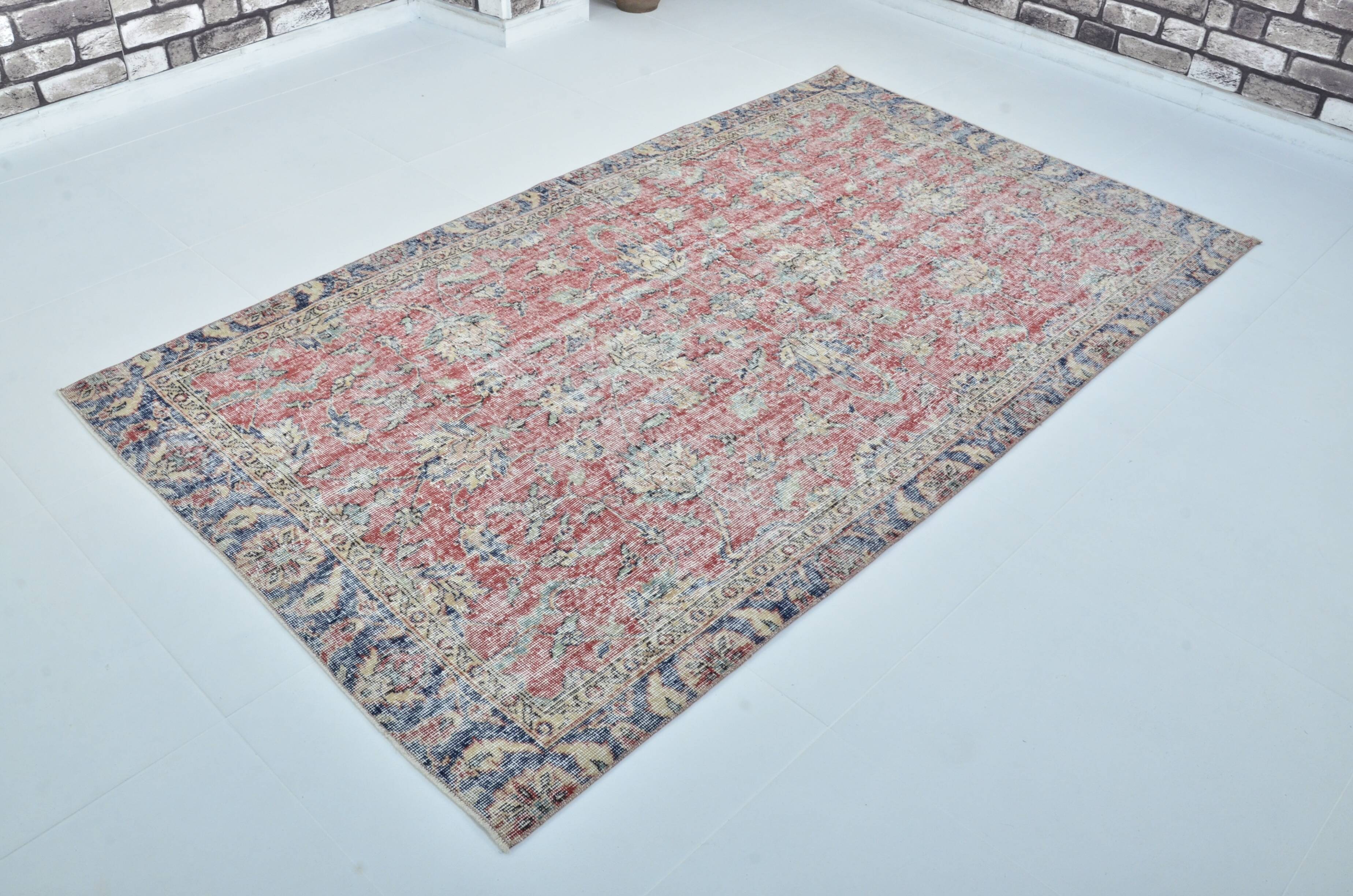 Antique Oushak Vintage Carpet sku 3126