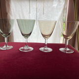 Set of 7 iridescent glasses