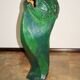 ‘Head’ sculpture lamp, glazed ceramic, vintage, Poland, 20th century