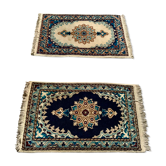 2 old Kashmar, Iran, carpets, made of wool, hand-knotted, 40x60 cm