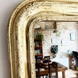 Louis-Philippe style gilded mirror