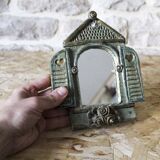 La Borne glazed ceramic mirror