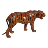 Genuine leather animal, tiger measuring 58 cm.