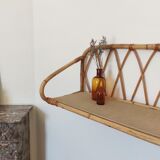 Vintage rattan shelf