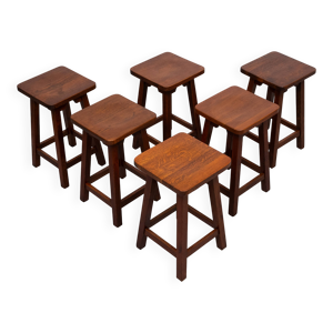 Ensemble de 6 tabourets - hollande