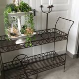 Wrought iron garden trolley