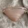 Art Deco wall light in frosted pink glass