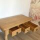 Vintage solid oak coffee table