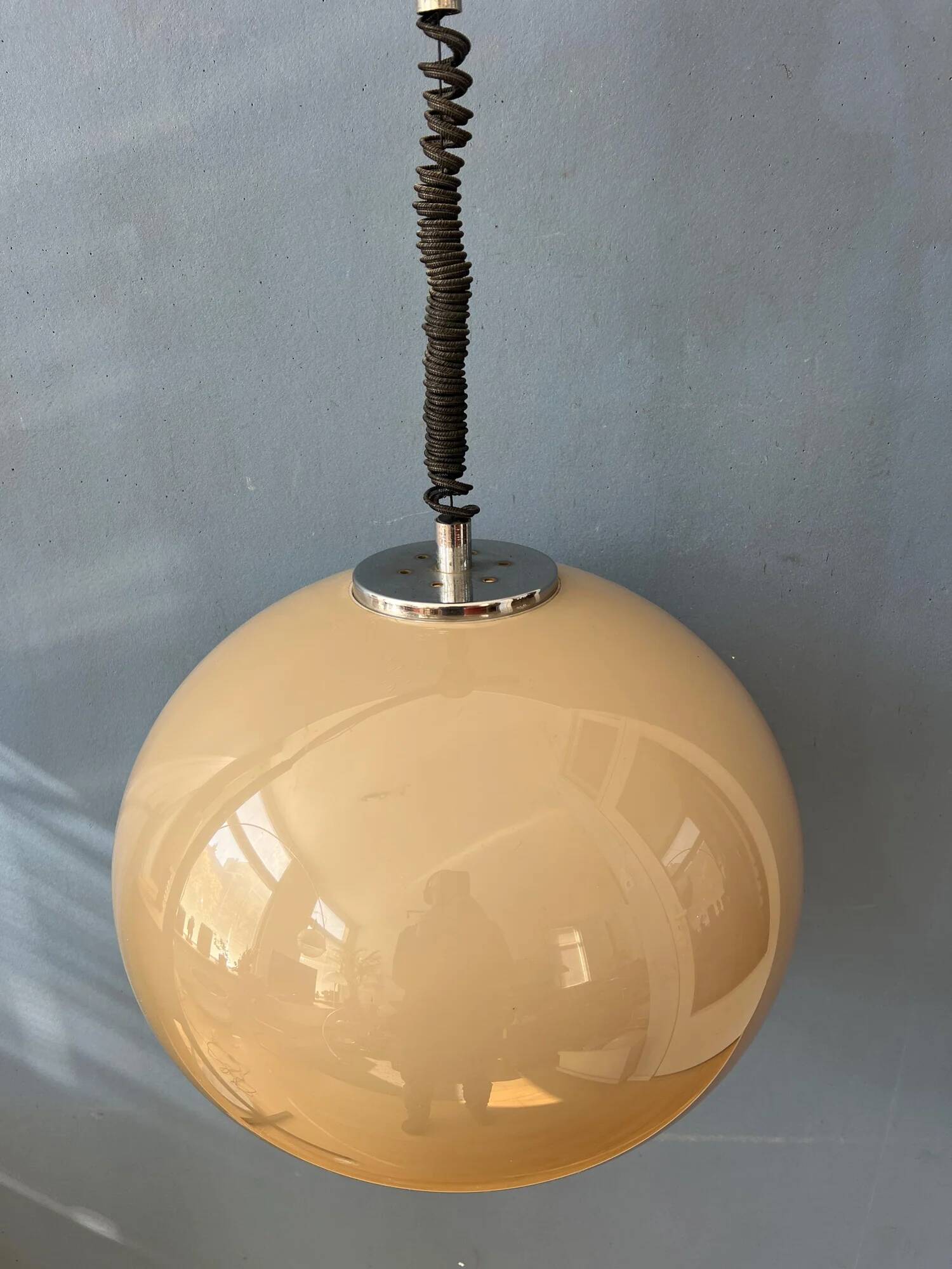 Vintage Dijkstra Space Age Mushroom Pendant Lamp