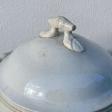 White earthenware tureen from Sarreguemines