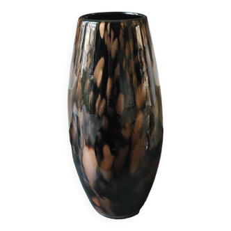 Vase vénitien en verre soufflé de Murano par Carlo Nason, années 60