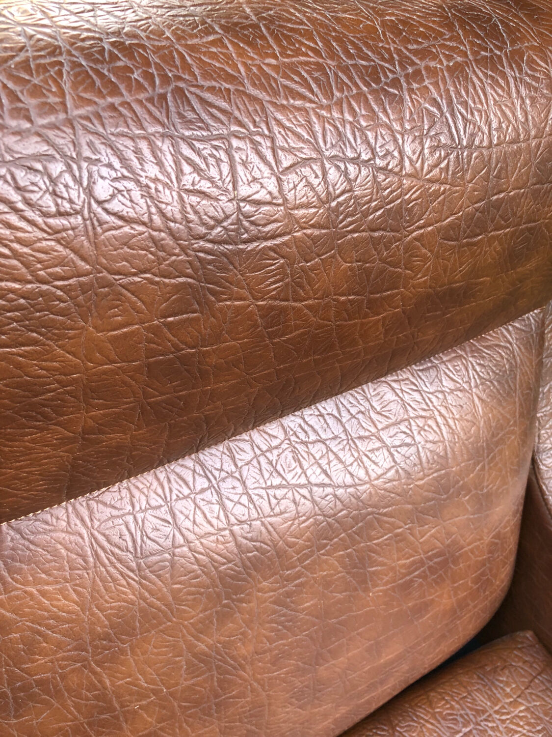 Fauteuil Skaï vintage