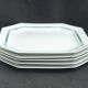 Limoges porcelain lunch plates Bernardaud Paul Poiret Set 5