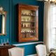 Late 19th century mahogany shop display cabinet.