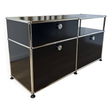 USM Haller chest of drawers in Graphite Black