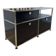 Commode USM Haller en Noir Graphite