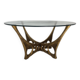 Table basse sculpturale brutaliste par Willy Ceysens, 1960