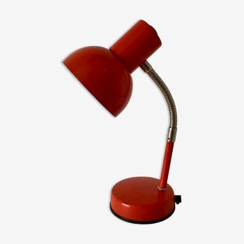 Red metal lamp