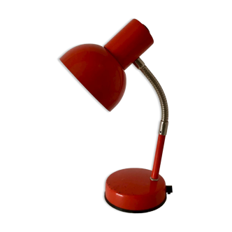 Red metal lamp