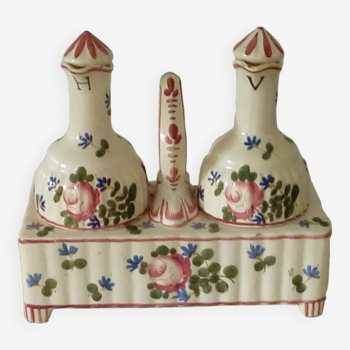 Huillier et vinaigrier en faience