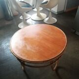1960 wicker rattan coffee table