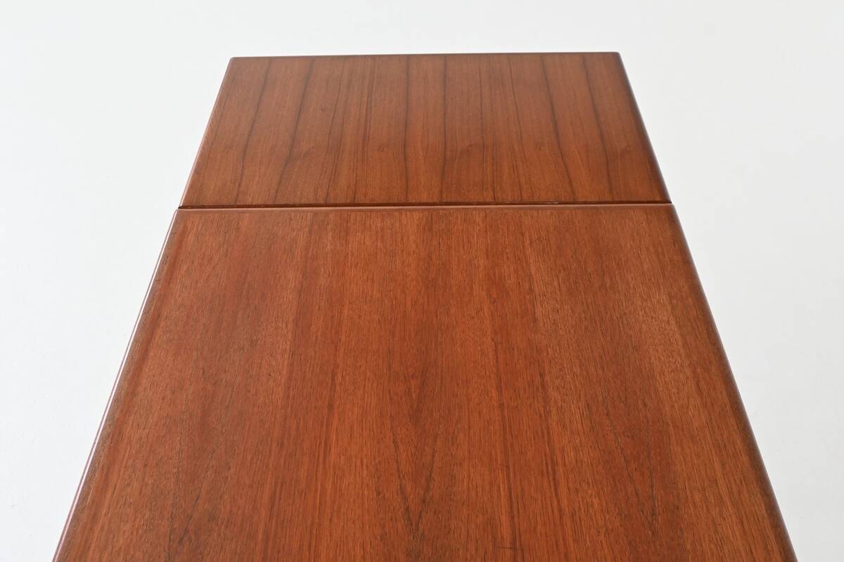 Table à manger extensible scandinave en teck, Danemark 1960