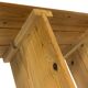Vintage Wall shelf rack Pine wood 70s minimalist design