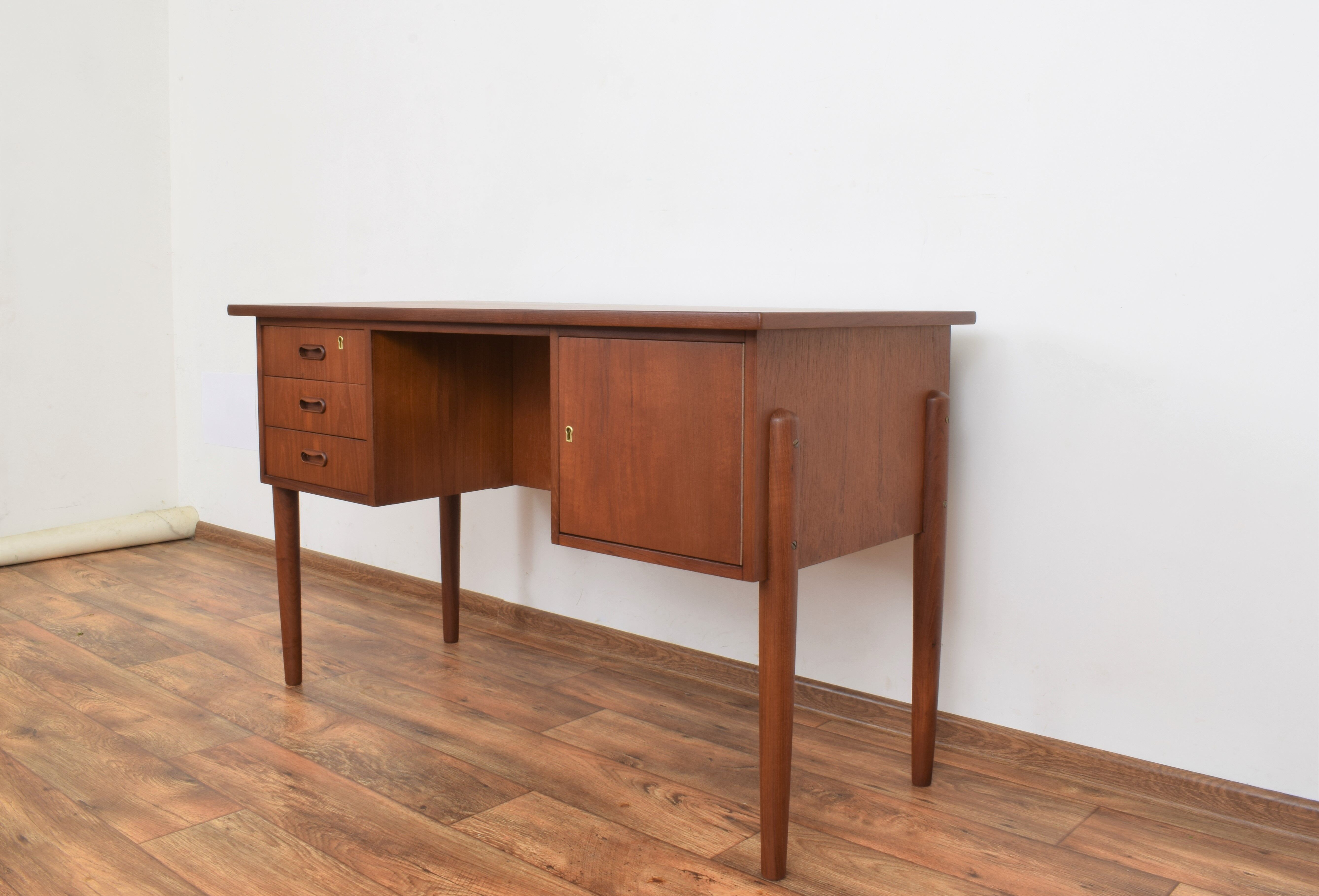 Mid-Century Danish Teak Desk, 1960s.