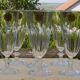 6 crystal champagne flutes from ARQUES. Rambouillet model.