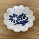 Hand-painted blue glazed pottery empty pocket