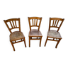 Lot de 3 chaises bistrot 1930 Luterma