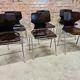 Set of 6 vintage stackable chairs pagwood Flötotto