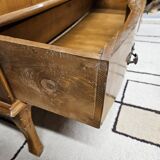 Scrétaire commode galbé marqueté