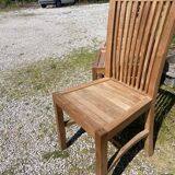 6 chaises en bois de teck