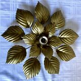 Wall lamp or ceiling lamp golden flower