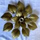 Wall lamp or ceiling lamp golden flower