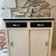 Sideboard sliding doors formica tray