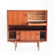 Vintage teak buffet with sliding doors, France 1960
