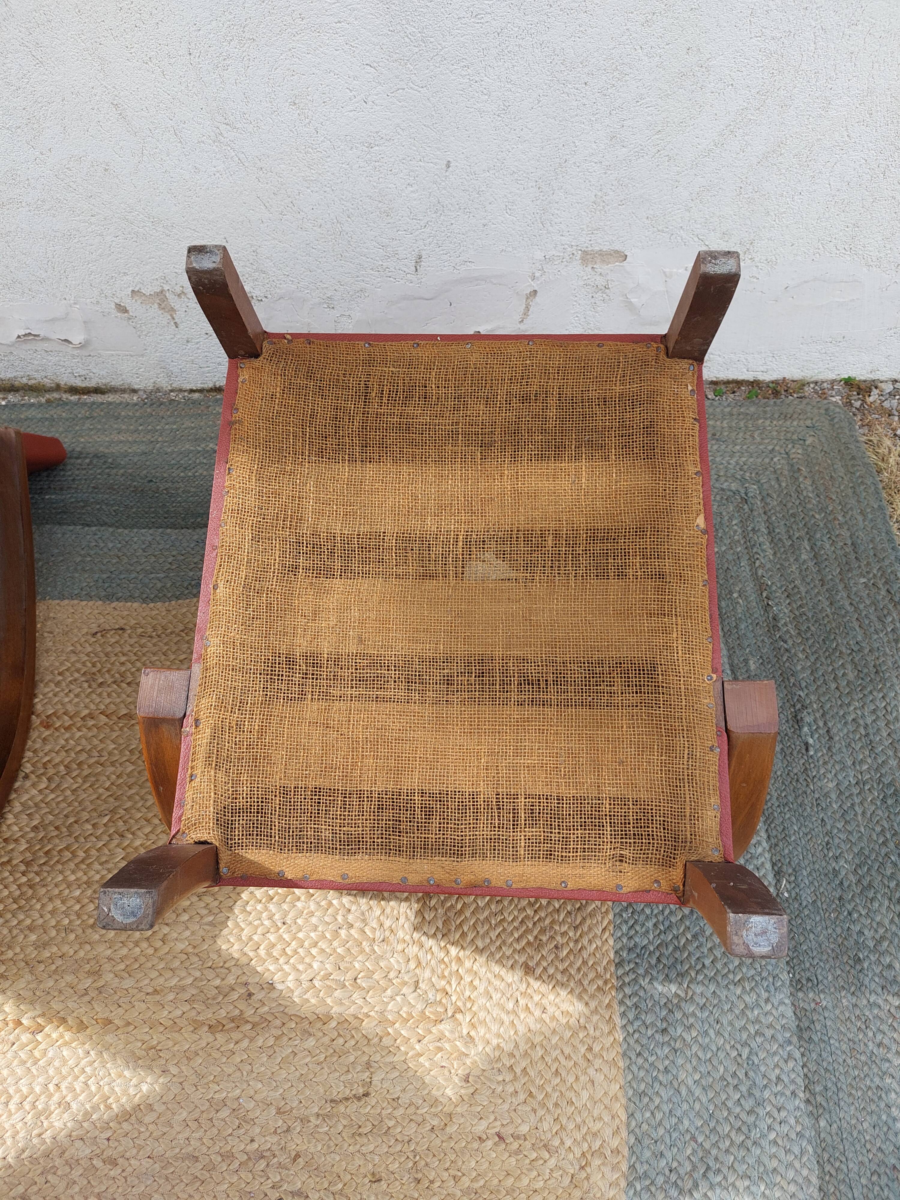 paire de fauteuils art déco, terracotta