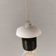 Large ceramic hanging lamp.