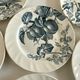 Set of 6 plates Creil Montereau Pomona iron earth early 20th
