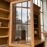 Oak showcase bookcase