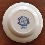 12 assiettes creuses anglaises Ridgway "Windsor" bleu