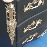 Commode style L XV black